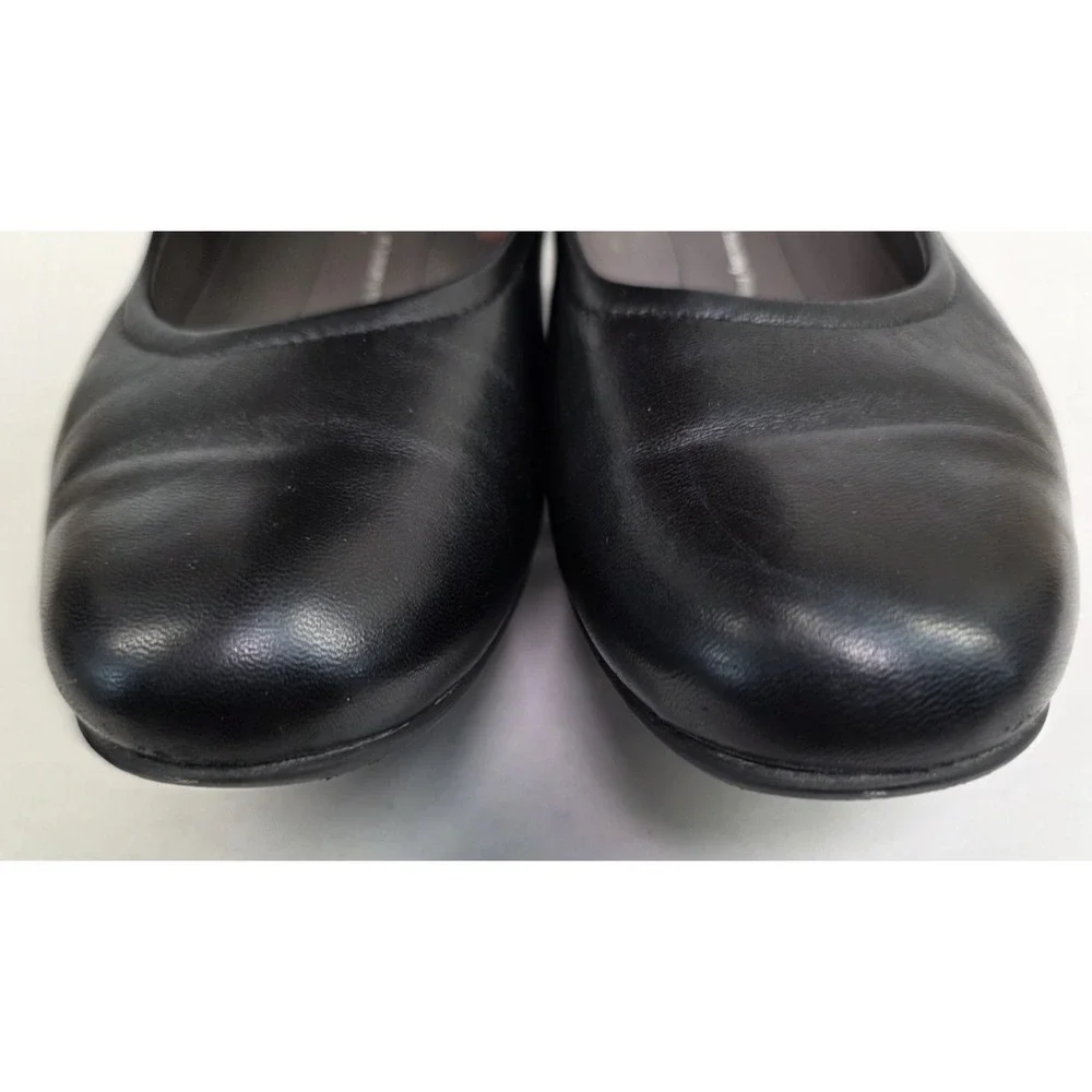 SAS Regina (Sz 6.5 M) Womens Pump Shoes Black Leather 1.25